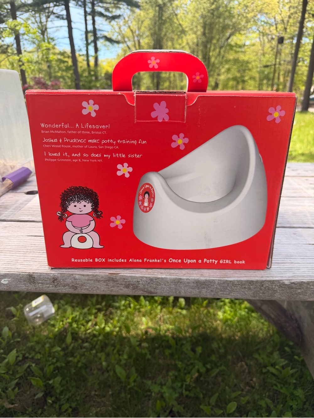 Girl Training Potty - White